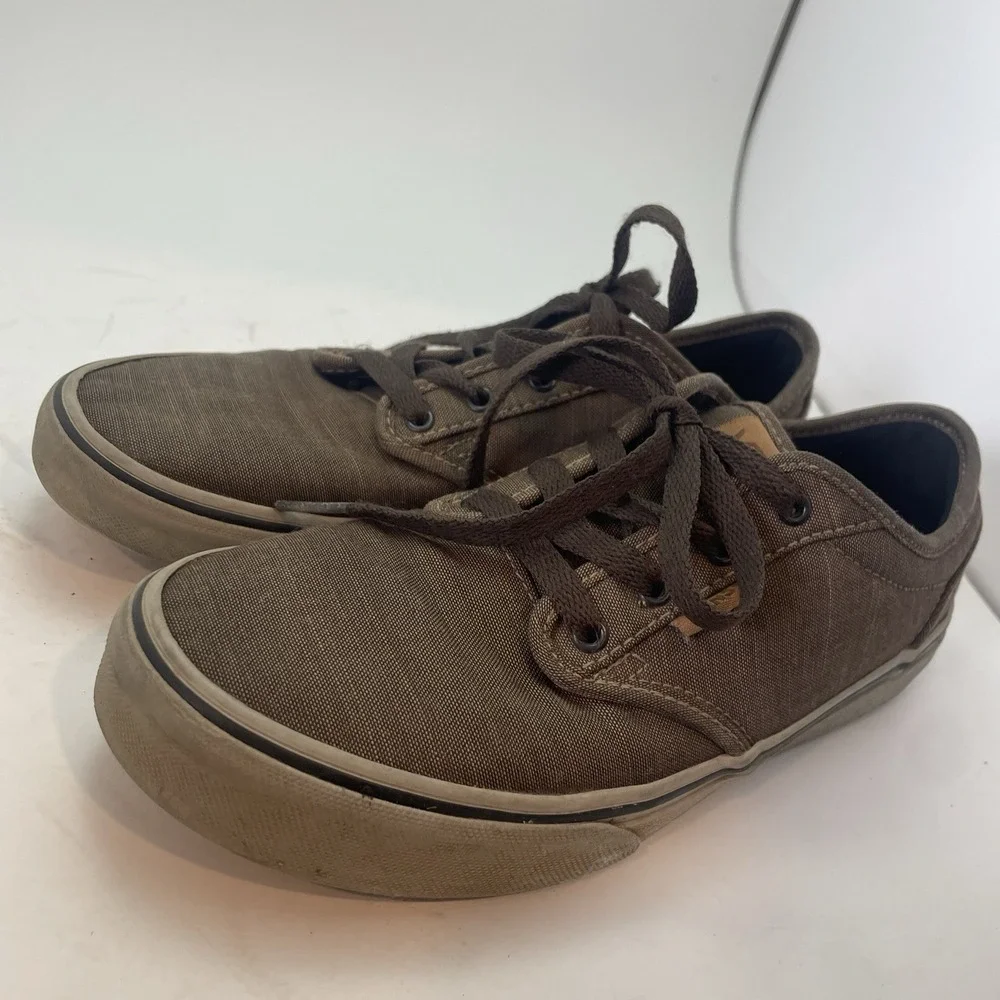 Vans Atwood Low Top Textile Walnut Sneaker Youth Size 4